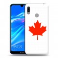 Дизайнерский пластиковый чехол для Huawei Y6 (2019) Флаг Канады