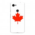 Дизайнерский пластиковый чехол для Google Pixel 3a Флаг Канады