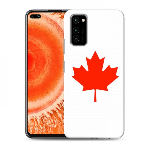 Дизайнерский пластиковый чехол для Huawei Honor View 30 Pro Флаг Канады
