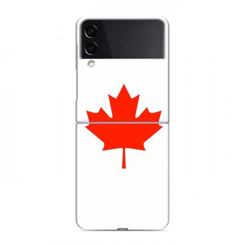Дизайнерский пластиковый чехол для Samsung Galaxy Z Flip 3 Флаг Канады