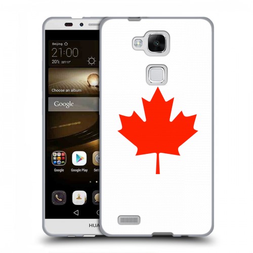 Дизайнерский силиконовый чехол для Huawei Ascend Mate 7 Флаг Канады