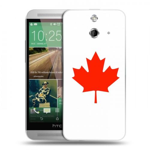 Дизайнерский пластиковый чехол для HTC One E8 Флаг Канады