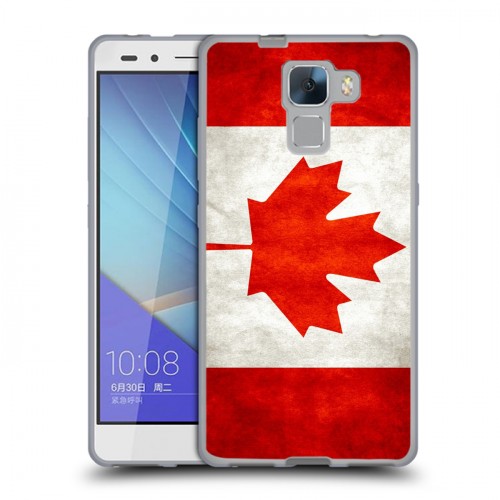 Дизайнерский пластиковый чехол для Huawei Honor 7 Флаг Канады
