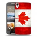 Дизайнерский пластиковый чехол для HTC Desire 828 Флаг Канады