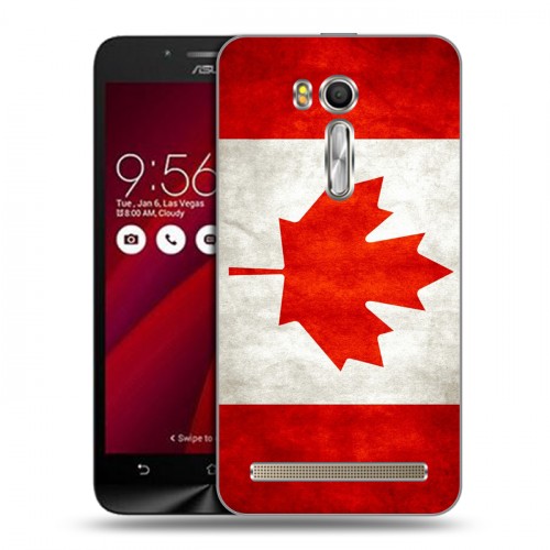 Дизайнерский пластиковый чехол для ASUS Zenfone Go 5.5 Флаг Канады