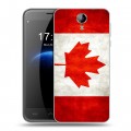 Дизайнерский силиконовый чехол для Homtom HT3 Флаг Канады