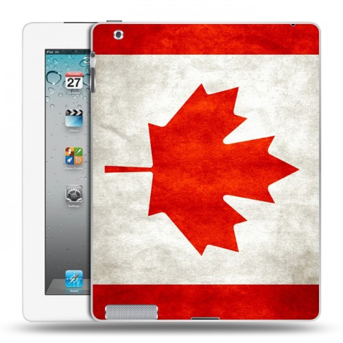 Дизайнерский пластиковый чехол для Ipad 2/3/4 Флаг Канады