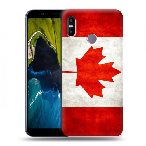 Дизайнерский пластиковый чехол для HTC U12 Life Флаг Канады