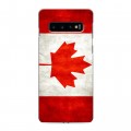 Дизайнерский силиконовый чехол для Samsung Galaxy S10 Флаг Канады