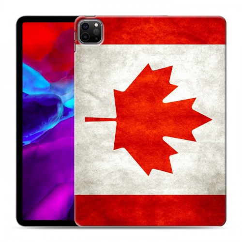 Дизайнерский силиконовый с усиленными углами чехол для Ipad Pro 11 (2020) Флаг Канады