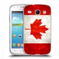Дизайнерский пластиковый чехол для Samsung Galaxy Core Флаг Канады