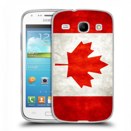 Дизайнерский пластиковый чехол для Samsung Galaxy Core Флаг Канады