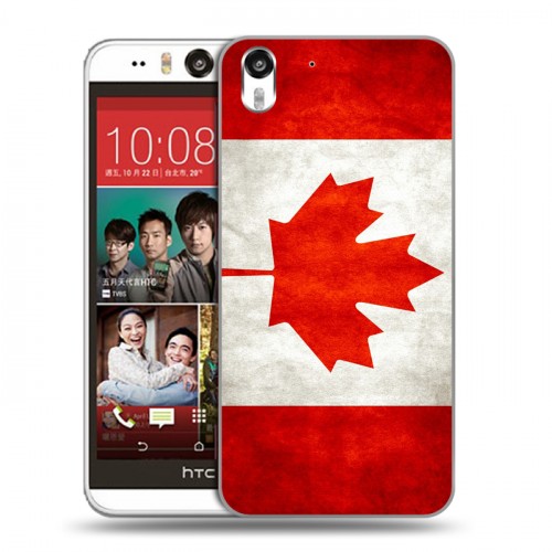 Дизайнерский силиконовый чехол для HTC Desire Eye Флаг Канады