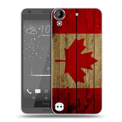 Дизайнерский пластиковый чехол для HTC Desire 530 Флаг Канады