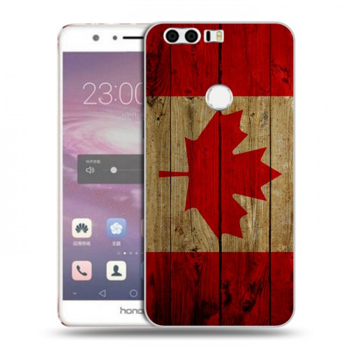 Дизайнерский пластиковый чехол для Huawei Honor 8 Флаг Канады