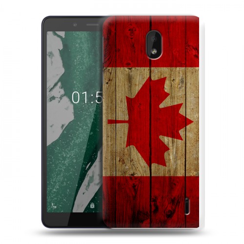 Дизайнерский силиконовый чехол для Nokia 1 Plus Флаг Канады