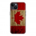 Дизайнерский пластиковый чехол для Iphone 14 Флаг Канады