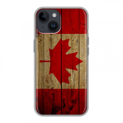 Дизайнерский пластиковый чехол для Iphone 14 Флаг Канады