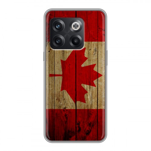Дизайнерский пластиковый чехол для OnePlus 10T Флаг Канады