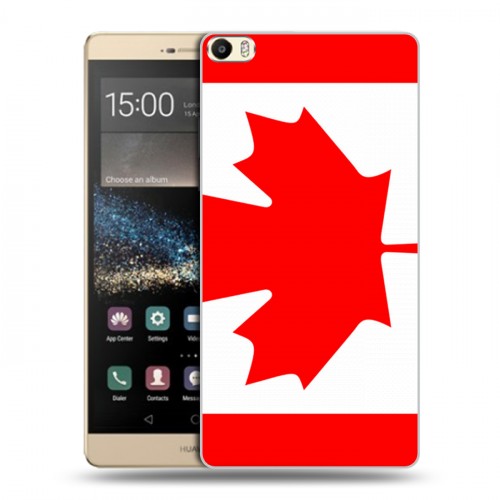 Дизайнерский пластиковый чехол для Huawei P8 Max Флаг Канады