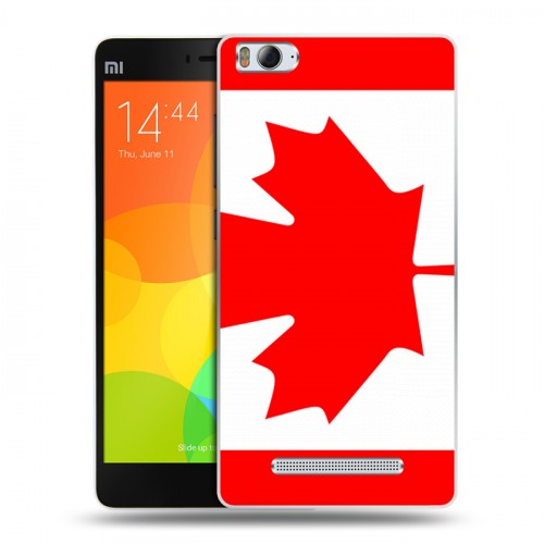 Дизайнерский пластиковый чехол для Xiaomi Mi4i Флаг Канады
