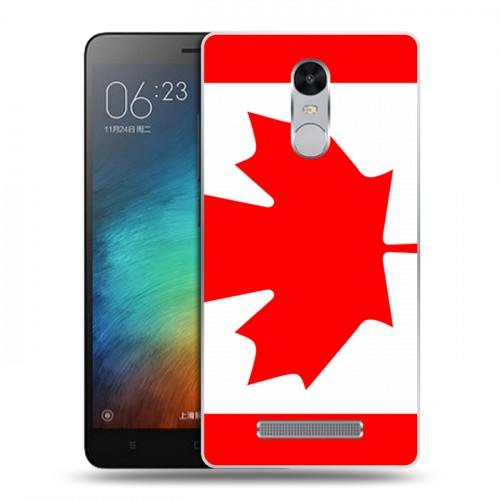 Дизайнерский пластиковый чехол для Xiaomi RedMi Note 3 Флаг Канады