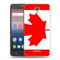 Дизайнерский силиконовый чехол для Alcatel Pop 4 Флаг Канады