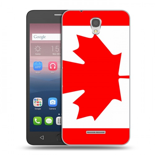 Дизайнерский силиконовый чехол для Alcatel Pop 4 Флаг Канады