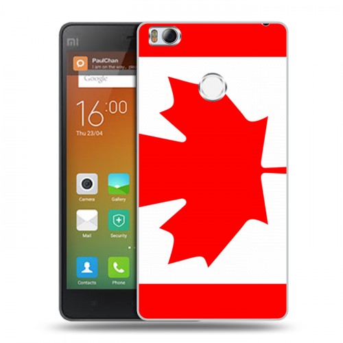 Дизайнерский пластиковый чехол для Xiaomi Mi4S Флаг Канады
