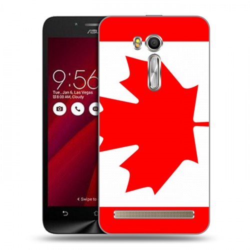 Дизайнерский силиконовый чехол для ASUS Zenfone Go 5.5 Флаг Канады