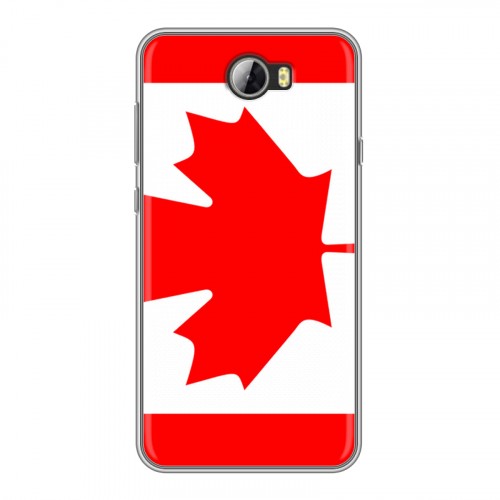 Дизайнерский силиконовый чехол для Huawei Y5 II Флаг Канады