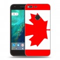 Дизайнерский пластиковый чехол для Google Pixel Флаг Канады
