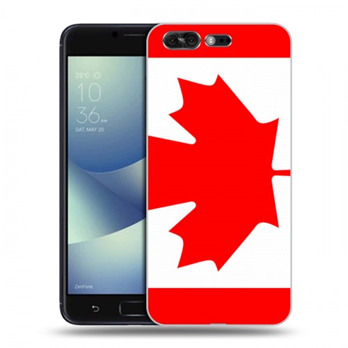 Дизайнерский силиконовый чехол для ASUS ZenFone 4 Pro Флаг Канады