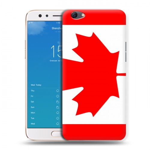 Дизайнерский пластиковый чехол для OPPO F3 Plus Флаг Канады