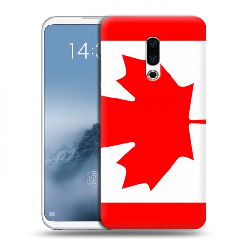 Дизайнерский силиконовый чехол для Meizu 16th Plus Флаг Канады