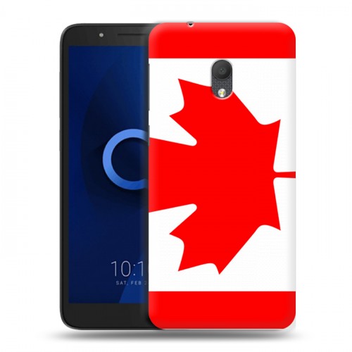 Дизайнерский пластиковый чехол для Alcatel 1C (2019) Флаг Канады