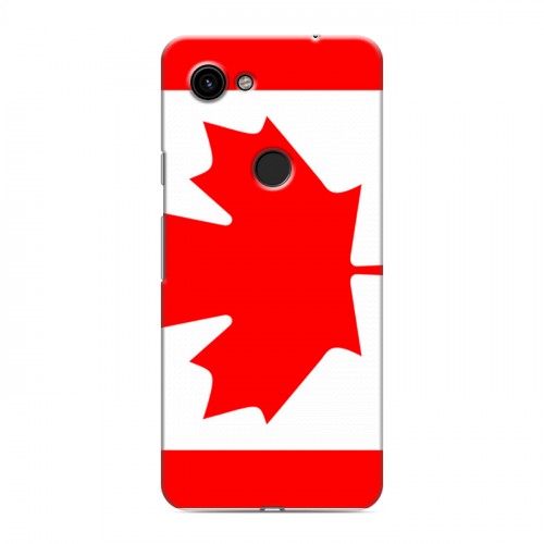 Дизайнерский пластиковый чехол для Google Pixel 3a Флаг Канады