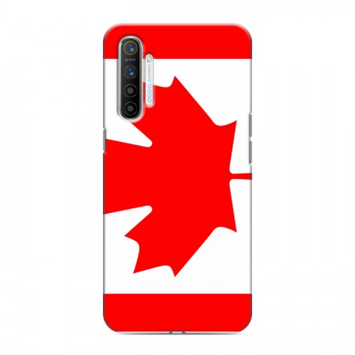 Дизайнерский силиконовый с усиленными углами чехол для Realme XT Флаг Канады