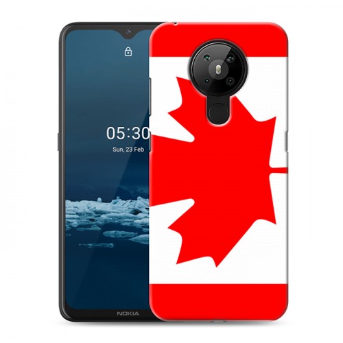 Дизайнерский пластиковый чехол для Nokia 5.3 Флаг Канады