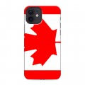 Дизайнерский силиконовый чехол для Iphone 12 Флаг Канады