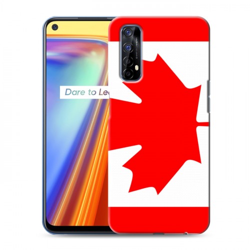 Дизайнерский силиконовый с усиленными углами чехол для Realme 7 Флаг Канады