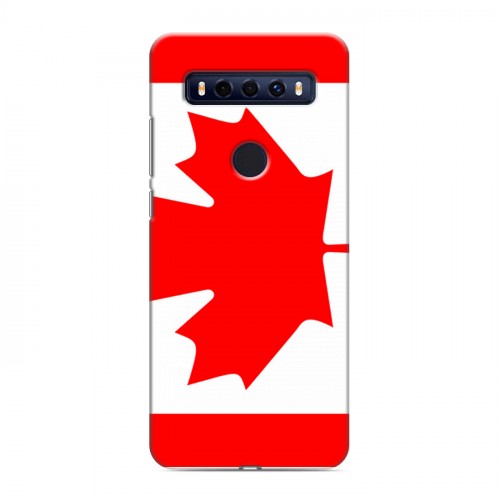 Дизайнерский пластиковый чехол для TCL 10 SE Флаг Канады