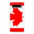 Дизайнерский силиконовый с усиленными углами чехол для Google Pixel 6 Флаг Канады