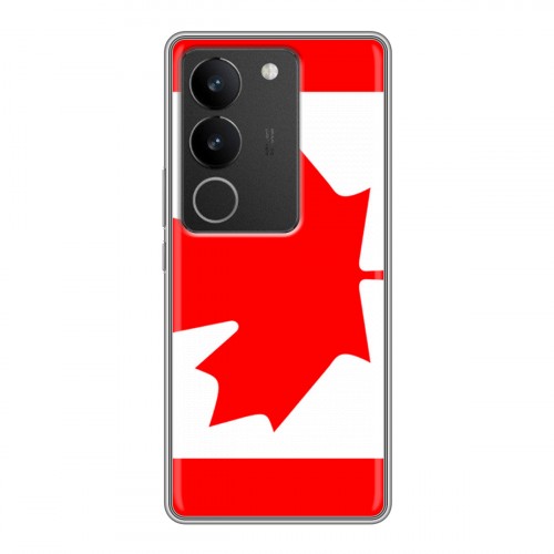 Дизайнерский силиконовый чехол для Vivo S17 Флаг Канады