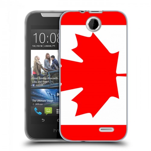 Дизайнерский силиконовый чехол для HTC Desire 310 Флаг Канады