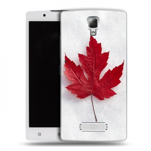 Дизайнерский пластиковый чехол для Lenovo A2010 Флаг Канады
