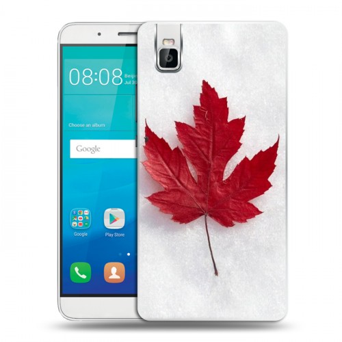 Дизайнерский пластиковый чехол для Huawei ShotX Флаг Канады