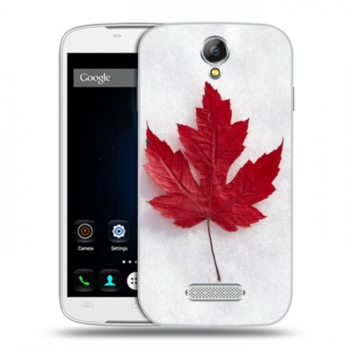 Дизайнерский пластиковый чехол для Doogee X6 Флаг Канады