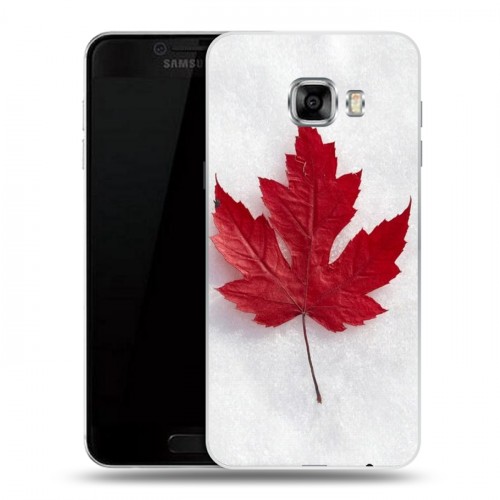 Дизайнерский пластиковый чехол для Samsung Galaxy C5 Флаг Канады