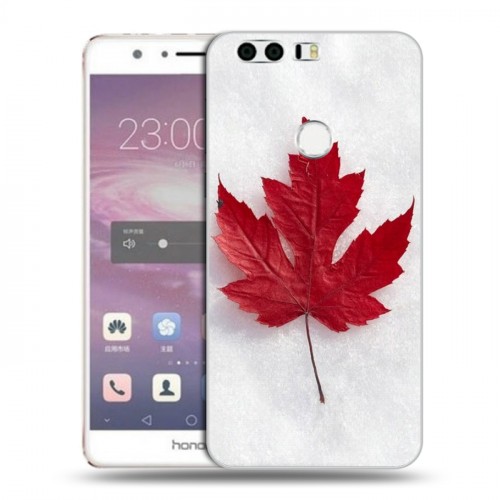 Дизайнерский пластиковый чехол для Huawei Honor 8 Флаг Канады